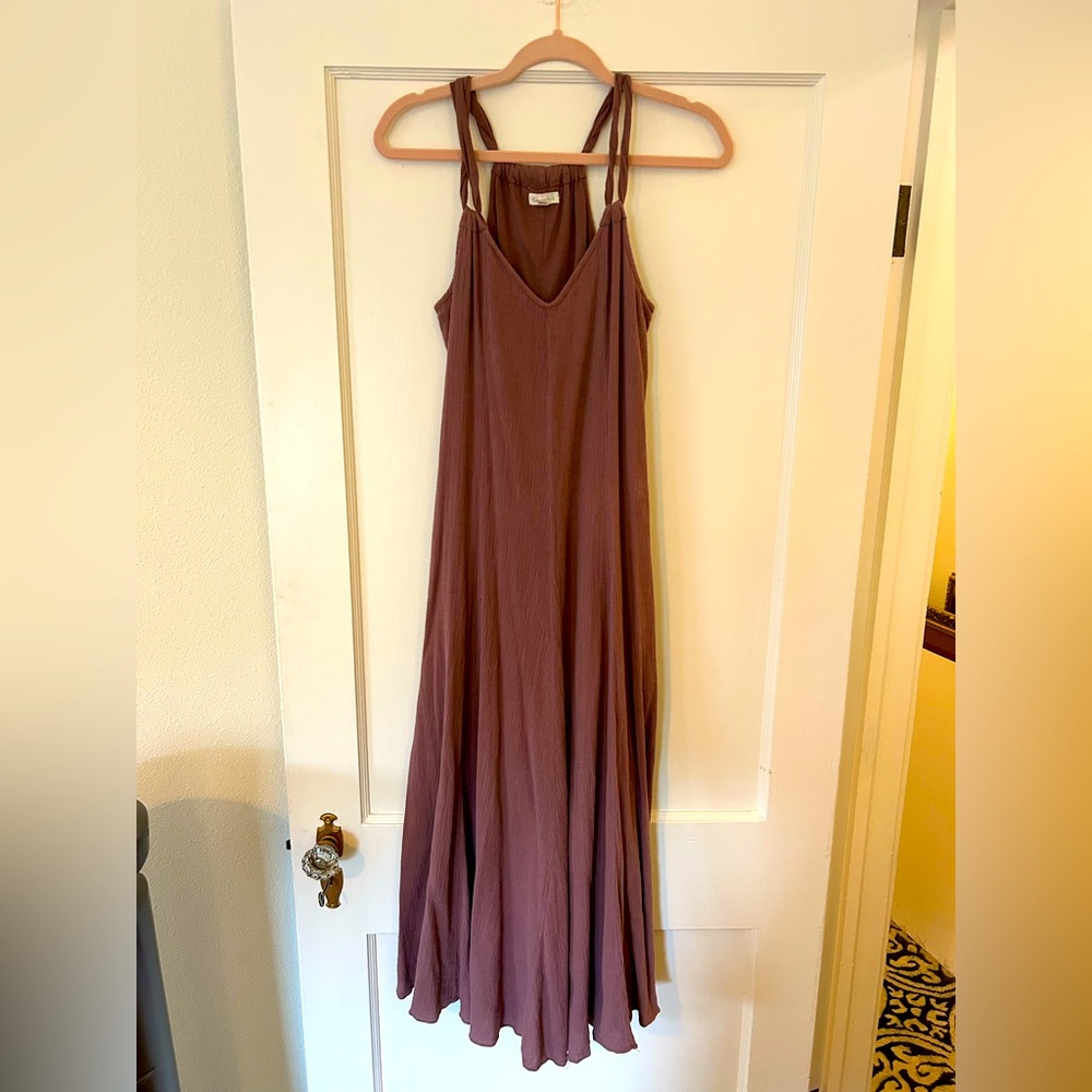 Garnet Hill 100% Cotton Fully Lined Maxi Dress